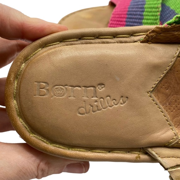 Born Sandals Drilles Espadrille Slide Sandal Cushioned Comfort Size 8 - Picture 9 of 14